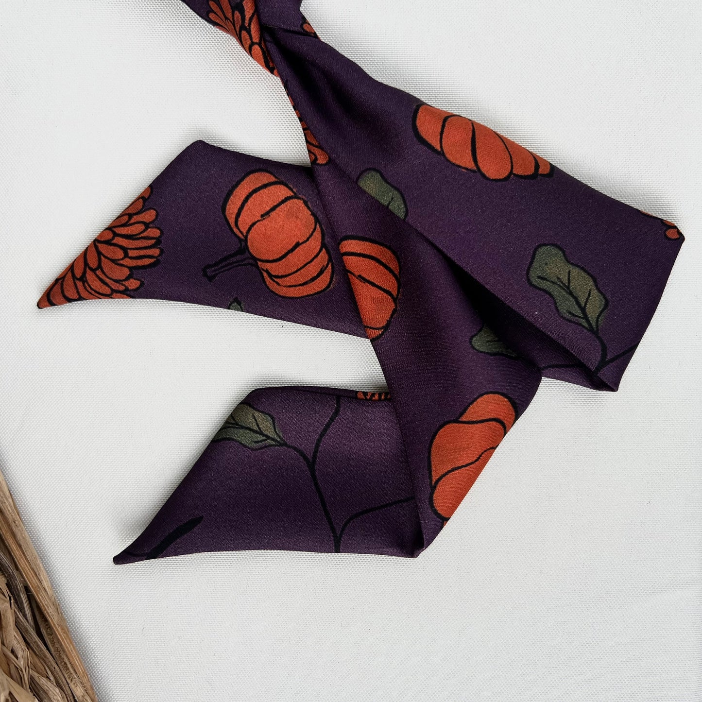 Purple Pumpkin Slim Scarf