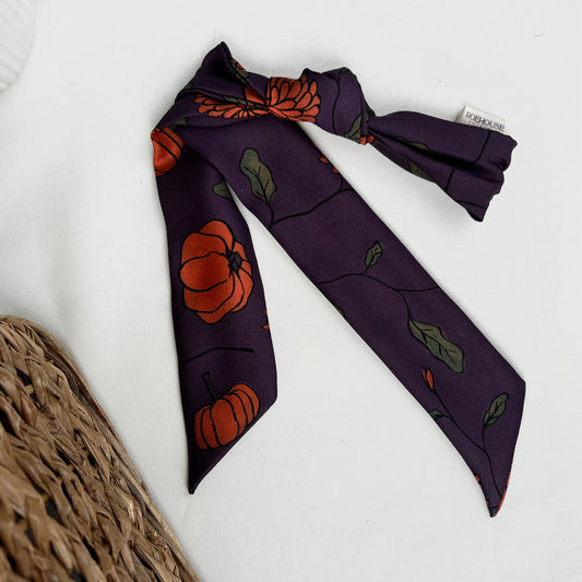 Purple Pumpkin Slim Scarf