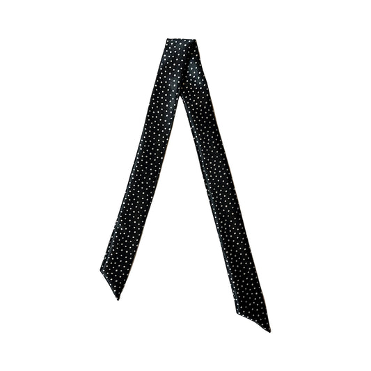 Black Polka Dot Scarf